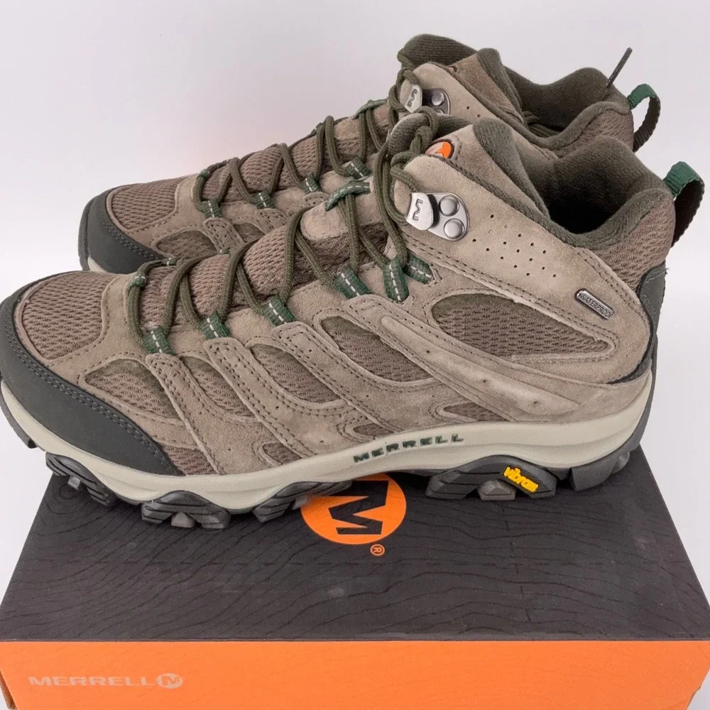 Merrell Moab 3 Mid WP Boulder Wide Width Hiking Boots Mens 9.5 W J035837W New